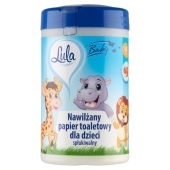 Lula Baby Nawilżany papier toaletowy dla dzieci o zapachu brzoskwiniowym 50 sztuk