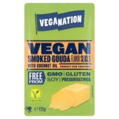 Veganation Wegańskie plastry o smaku wędzonej Goudy 125 g