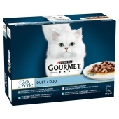 Gourmet Perle Karma dla kotów kolekcja duet rybny 1020 g (12 x 85 g)