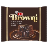 Eti Browni Ciasto z czekoladą i kawałkami orzechów laskowych 200 g