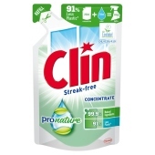 Clin ProNature Płyn do mycia powierzchni szklanych opakowanie uzupełniające 250 ml