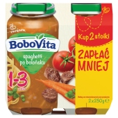 BoboVita Spaghetti po bolońsku 1-3 lata 2 x 250 g