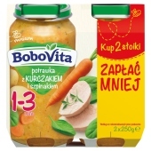 BoboVita Potrawka z kurczakiem i szpinakiem 1-3 lata 2 x 250 g