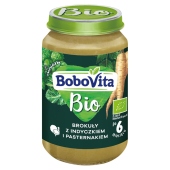 BoboVita Bio Indyczek z brokułem i pasternakiem po 6 miesiącu 190 g