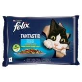 Felix Fantastic Karma dla kotów wybór smaków w galaretce 340 g (4 x 85 g)