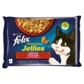 Felix Sensations Jellies Karma dla kotów wiejskie smaki w galaretce 340 g (4 x 85 g)