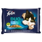 Felix Duo Karma dla kotów rybne smaki w galaretce 340 g (4 x 85 g)