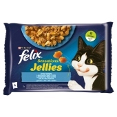 Felix Sensations Jellies Karma dla kotów smaki rybne w galaretce 340 g (4 x 85 g)
