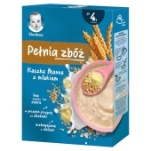 Gerber Pełnia zbóż Kaszka Manna z mlekiem dla niemowląt po 4. miesiącu 200 g