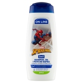 On Line Spider-Man 3in1 Apple Szampon żel i płyn do kąpieli 400 ml