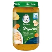 Gerber Organic Jarzynki z kurczakiem i ryżem dla dzieci po 12. miesiącu 250 g