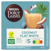 Nescafé Dolce Gusto Coconut Flat White Rozpuszczalny napój kawowy z kokosem 116,4 g (12 x 9,7 g)