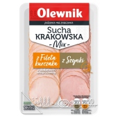 Olewnik Sucha krakowska mix z fileta z kurczaka i z szynki 90 g