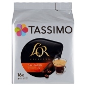 Tassimo L&#39;OR Espresso Delizioso Kawa mielona 104 g (16 x 6,5 g)