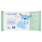 Cleanic Baby Probiotical Chusteczki nawilżane dla niemowląt i dzieci 50 sztuk