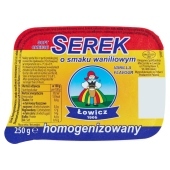 Łowicz Serek homogenizowany o smaku waniliowym 250 g