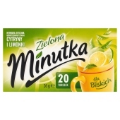 Minutka Herbata zielona aromatyzowana o smaku cytryny i limonki 26 g (20 x 1,3 g)