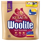 Woolite Kapsułki do prania do kolorów z keratyną 440 g (22 prania)