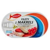 Graal Filety z makreli w sosie pomidorowym ze słodkim chili 170 g