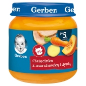 Gerber Cielęcinka z marchewką i dynią dla niemowląt po 5. miesiącu 125 g