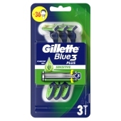 Gillette Blue3 Sensitive Jednorazowa maszynka do golenia dla mężczyzn, 3 sztuk