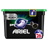 Ariel All-in-1 PODS +Revitablack Kapsułki do prania, 26 prań