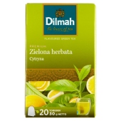 Dilmah Premium Zielona herbata cytryna 30 g (20 x 1,5 g)