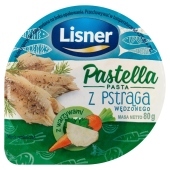 Lisner Pastella Pasta z pstrąga wędzonego 80 g