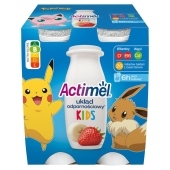 Actimel Kids Napój jogurtowy o smaku truskawkowo-bananowym 400 g (4 x 100 g)