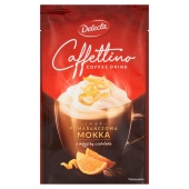 Delecta Caffettino Napój czekoladowo-kawowy w proszku smak pomarańczowa mokka 22 g