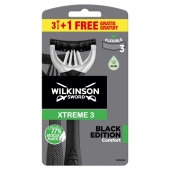 Wilkinson Sword Xtreme 3 Black Edition Jednorazowe maszynki do golenia 4 sztuki