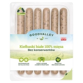 Goodvalley Kiełbaski białe 100 % mięsa 250 g