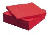 Homeside 50 serwetek w kolorze czewrwonym 50cmx33cm