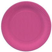 Homeside 20 talerzy papierowych w kolorze purpurowym 23cm