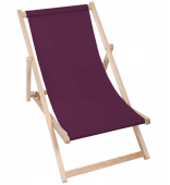 Leżak plażowy purpurowy