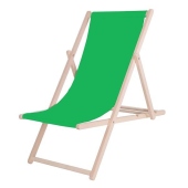 Leżak plażowy zielony
