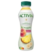 Activia Jogurt bez dodatku cukru ananas brzoskwinia banan 270 g