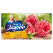 Babcia Jagoda Herbatka owocowa aromatyzowana o smaku maliny leśnej 40 g (20 x 2 g)