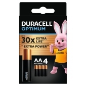 Duracell Optimum AA MX1500 1.5 V/B Baterie alkaliczne 4 sztuki