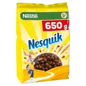 Nestlé Nesquik Zbożowe kuleczki o smaku czekoladowym 650 g