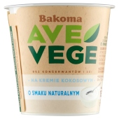 Bakoma Ave Vege Roślinny produkt kokosowy o smaku naturalnym 150 g