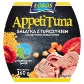 Łosoś Ustka AppetiTuna Sałatka z tuńczykiem z warzywami i kaszą kuskus 160 g