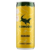 Komodo Gazowany napój energetyzujący o smaku bananowym 250 ml