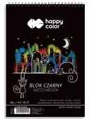 Happy Color Blok czarny na spirali A5 40arkuszy