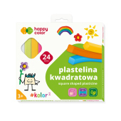 Happy Color Plastelina kwadratowa 24 szt.