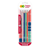 Happy Color Ołówek drewniany kwadratowy Trendy 4szt.