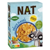 Nestle Nat Delice Flakes Chrupiące płatki z pełnoziarnistej kukurydzy 340g