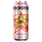 Rockstar Refresh Gazowany napój energetyzujący o smaku truskawki i limonki 500 ml