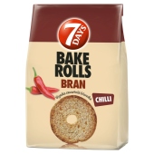 7 Days Bake Rolls Chrupki chlebowe z otrębami pszennymi o smaku chilli 150 g