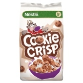 Nestlé Cookie Crips Zbożowe płatki w kształcie ciasteczek o smaku czekoladowym 450 g